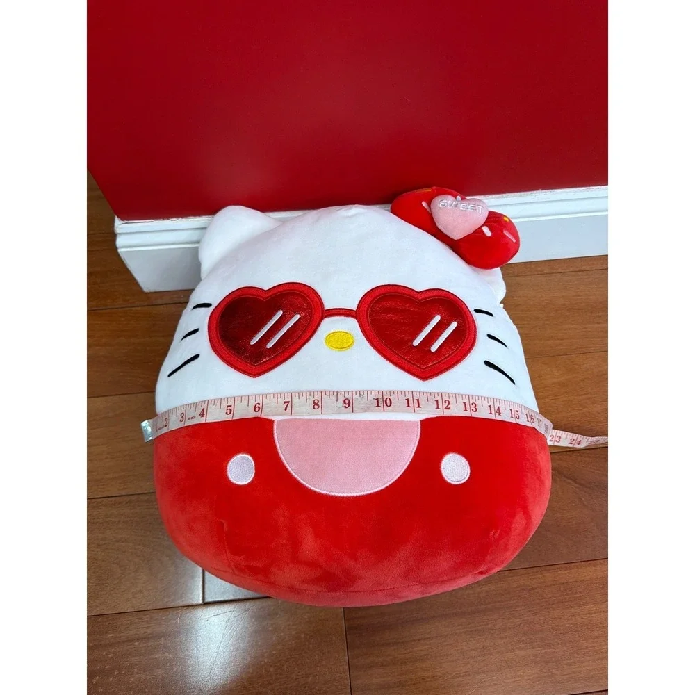 Squishmallows Hello Kitty Plush Unisex‎ Red Heart Sunglasses Sweet Bow